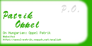 patrik oppel business card